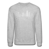 Charlotte, North Carolina Sweatshirt - Skyline Charlotte Crewneck Sweatshirt - heather gray