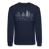 Charlotte, North Carolina Sweatshirt - Skyline Charlotte Crewneck Sweatshirt - navy
