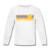 Lake of the Ozarks, Missouri Youth Long Sleeve Shirt - Retro Sunrise Youth Long Sleeve Lake of the Ozarks Tee - white