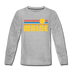 Maine Youth Long Sleeve Shirt - Retro Sunrise Youth Long Sleeve Maine Tee - heather gray