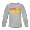 Ohio Youth Long Sleeve Shirt - Retro Sunrise Youth Long Sleeve Ohio Tee - heather gray