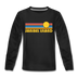 Sanibel Island, Florida Youth Long Sleeve Shirt - Retro Sunrise Youth Long Sleeve Sanibel Island Tee - black