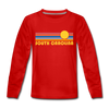 South Carolina Youth Long Sleeve Shirt - Retro Sunrise Youth Long Sleeve South Carolina Tee