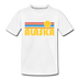 Alaska Toddler T-Shirt - Retro Sun Alaska Toddler Tee - white