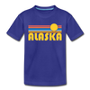 Alaska Toddler T-Shirt - Retro Sun Alaska Toddler Tee - royal blue