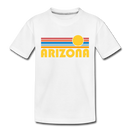 Arizona Toddler T-Shirt - Retro Sun Arizona Toddler Tee - white