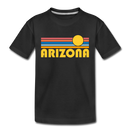 Arizona Toddler T-Shirt - Retro Sun Arizona Toddler Tee - black