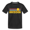 Arizona Toddler T-Shirt - Retro Sun Arizona Toddler Tee - black