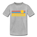 Arizona Toddler T-Shirt - Retro Sun Arizona Toddler Tee - heather gray