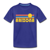 Arizona Toddler T-Shirt - Retro Sun Arizona Toddler Tee - royal blue