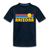 Arizona Toddler T-Shirt - Retro Sun Arizona Toddler Tee - deep navy