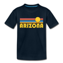 Arizona Toddler T-Shirt - Retro Sun Arizona Toddler Tee - deep navy