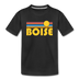 Boise, Idaho Toddler T-Shirt - Retro Sun Boise Toddler Tee - black