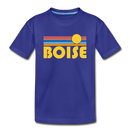 Boise, Idaho Toddler T-Shirt - Retro Sun Boise Toddler Tee - royal blue