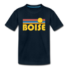 Boise, Idaho Toddler T-Shirt - Retro Sun Boise Toddler Tee - deep navy