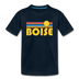 Boise, Idaho Toddler T-Shirt - Retro Sun Boise Toddler Tee - deep navy