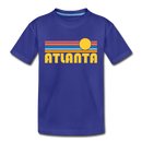Atlanta, Georgia Toddler T-Shirt - Retro Sun Atlanta Toddler Tee - royal blue