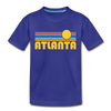 Atlanta, Georgia Toddler T-Shirt - Retro Sun Atlanta Toddler Tee - royal blue
