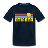 Atlanta, Georgia Toddler T-Shirt - Retro Sun Atlanta Toddler Tee - deep navy