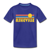 Asheville, North Carolina Toddler T-Shirt - Retro Sun Asheville Toddler Tee - royal blue