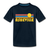 Asheville, North Carolina Toddler T-Shirt - Retro Sun Asheville Toddler Tee - deep navy