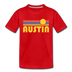 Austin, Texas Toddler T-Shirt - Retro Sun Austin Toddler Tee - red
