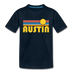 Austin, Texas Toddler T-Shirt - Retro Sun Austin Toddler Tee - deep navy