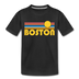 Boston, Massachusetts Toddler T-Shirt - Retro Sun Boston Toddler Tee - black
