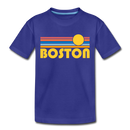 Boston, Massachusetts Toddler T-Shirt - Retro Sun Boston Toddler Tee - royal blue