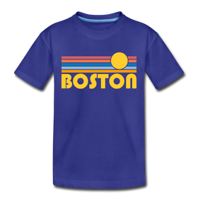Boston, Massachusetts Toddler T-Shirt - Retro Sun Boston Toddler Tee