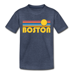 Boston, Massachusetts Toddler T-Shirt - Retro Sun Boston Toddler Tee