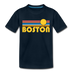 Boston, Massachusetts Toddler T-Shirt - Retro Sun Boston Toddler Tee - deep navy