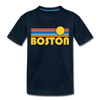 Boston, Massachusetts Toddler T-Shirt - Retro Sun Boston Toddler Tee