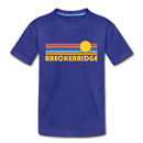 Breckenridge, Colorado Toddler T-Shirt - Retro Sun Breckenridge Toddler Tee - royal blue