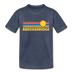 Breckenridge, Colorado Toddler T-Shirt - Retro Sun Breckenridge Toddler Tee - heather blue
