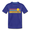 Brooklyn, New York Toddler T-Shirt - Retro Sun Brooklyn Toddler Tee - royal blue
