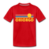 Chicago, Illinois Toddler T-Shirt - Retro Sun Chicago Toddler Tee - red
