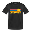 California Toddler T-Shirt - Retro Sun California Toddler Tee - black