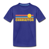 Charleston, South Carolina Toddler T-Shirt - Retro Sun Charleston Toddler Tee - royal blue
