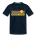 Colorado Toddler T-Shirt - Retro Sun Colorado Toddler Tee - deep navy