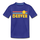 Denver, Colorado Toddler T-Shirt - Retro Sun Denver Toddler Tee - royal blue