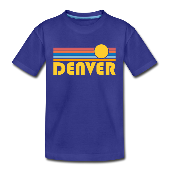 Denver, Colorado Toddler T-Shirt - Retro Sun Denver Toddler Tee - royal blue