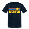 Denver, Colorado Toddler T-Shirt - Retro Sun Denver Toddler Tee - deep navy