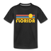 Florida Toddler T-Shirt - Retro Sun Florida Toddler Tee - black
