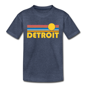 Detroit, Michigan Toddler T-Shirt - Retro Sun Detroit Toddler Tee
