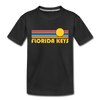 Florida Keys, Florida Toddler T-Shirt - Retro Sun Florida Keys Toddler Tee - black