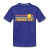 Florida Keys, Florida Toddler T-Shirt - Retro Sun Florida Keys Toddler Tee - royal blue