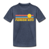 Florida Keys, Florida Toddler T-Shirt - Retro Sun Florida Keys Toddler Tee - heather blue