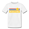 Georgia Toddler T-Shirt - Retro Sun Georgia Toddler Tee - white