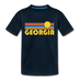 Georgia Toddler T-Shirt - Retro Sun Georgia Toddler Tee - deep navy